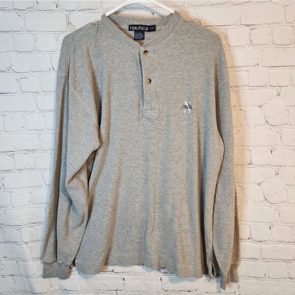 Men's Nautica longsleeve button-up thermal shirt, size small - Picture 1 of 3